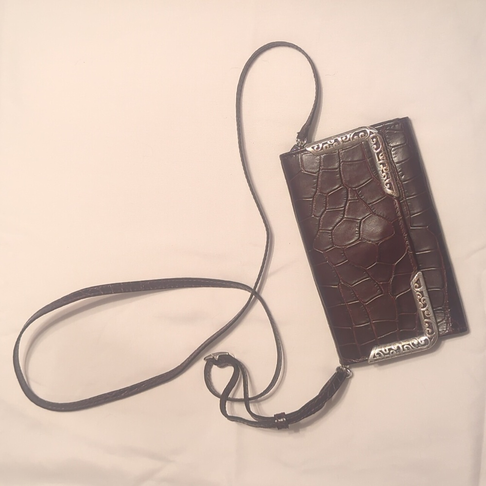 Brighton Croc Embossed Crossbody